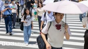 Japan temperatures soar over 40C, marking first ‘cruelly hot day’
