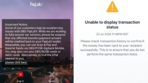 DBS PayLah! hit by service disruption, bank says affected transactions will be refunded