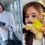 Girls’ Generation member Yuri currently in Singapore, received new Beary plushie on Singapore Airlines flight