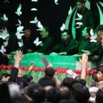 Iran supreme leader’s body arrives at Tehran religious complex for funeral