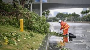 Southern China faces torrential rain, floods after Typhoon Noul makes landfall