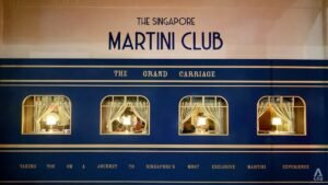 The Singapore Martini Club opens with more than 50 martinis and rail travel glamour