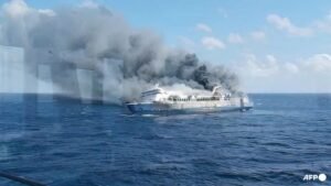 Five dead, 41 missing in Indonesia ferry fire