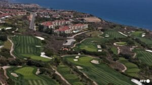 Armed man arrested at Trump LA golf course before president’s visit