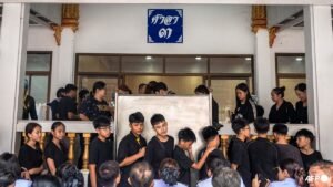 Students, teachers mourn girl killed in Thailand school shooting