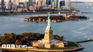 Man arrested after boat capsizes near Statue of Liberty killing woman and infant