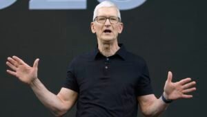 Apple’s Tim Cook joined by Howard Lutnick in opening Houston manufacturing plant