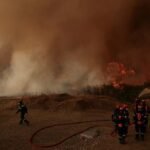 Wildfire flares up again in Greece as water bombers deployed