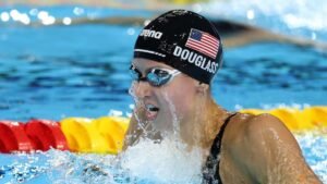 Douglass sets 50m freestyle world record at Pan Pacific