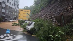 South Korea landslide kills one as heavy rains sweep southern areas: Reports