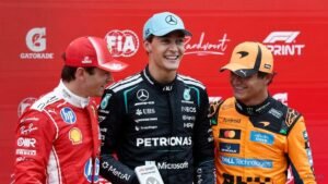 Russell celebrates morale-boosting Dutch GP sprint win