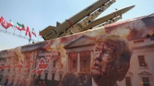 US forces strike two Iranian launchers on Iran’s Larak island, US official says
