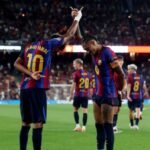 Raphinha and Lamine doubles lift Barcelona past Rayo Vallecano