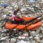 Watch: Manila river surface covered in tide of rubbish