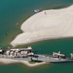 Low water levels in the Danube revealing Nazi shipwrecks