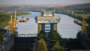 Romania shuts nuclear plant, Hungary dams dry Danube River