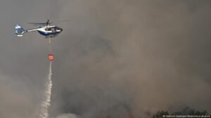 Germany news: Wildfire forces evacuations in Eifel forest