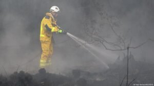 Belgium’s largest wildfire on record remains out of control