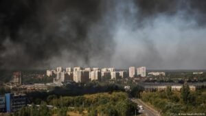 Russian strike on warehouse near Kyiv kills dozens