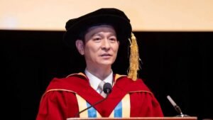 Andy Lau receives honorary doctorate for achievements in entertainment and contributions to society
