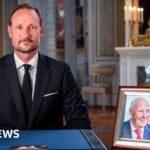 Norway’s Haakon remembers ‘my dear father’ in first speech as king