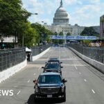 Trump arrives at high-speed IndyCar race through Washington’s streets