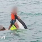 Moment family rescued after 16 hours floating on jet ski off Thailand