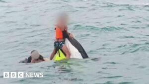 Family rescued after 16 hours floating on jet ski off Thailand