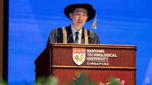 TikTok CEO Chew Shou Zi urges NTU doctoral graduates to ‘actively seek the unknown’ at conferment ceremony