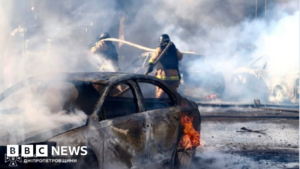 Four killed and 60 injured in Russian strike on shopping centre, Ukraine says