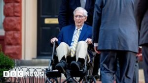 Watch: Moment Mitch McConnell returns to Congress