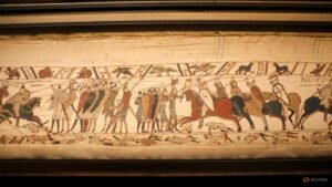 Bayeux Tapestry ‘mania’ sweeps UK as sold-out exhibition opens