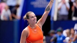 Defending champion Sabalenka extends US Open winning streak with Rakhimova victory