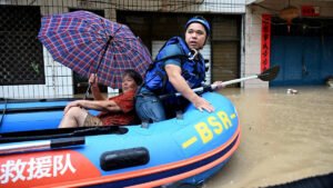 Typhoon Saudel brings torrential rain, flooding to China’s coastal areas