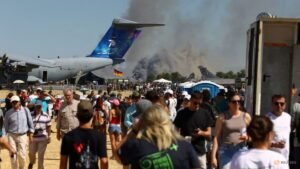 Greek military aircraft crashes during airshow, pilots killed