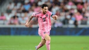 Messi sets up Miami goal in first game since Argentina retirement