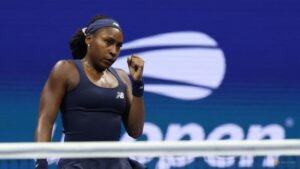 Gauff downs fellow American Jovic to reach US Open last eight