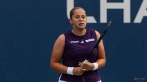 Ostapenko vents fury on opposing coach after heated US Open doubles clash