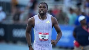 Lyles eyes American records as he plots path to Los Angeles Olympics