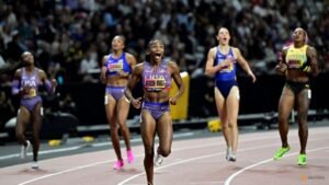 Jefferson-Wooden, Bednarek pocket $300,000 after sprint doubles in Budapest