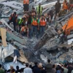 War-damaged Gaza building collapses killing 12 people seeking shelter inside