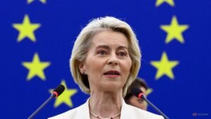 EU’s von der Leyen backs AI slowdown, to invite frontier labs for talks