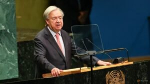 UN chief calls for AI curbs and end to wars in his last assembly address