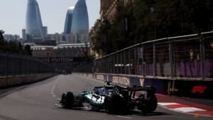 Russell tops opening Azerbaijan practice, car trouble sidelines Antonelli