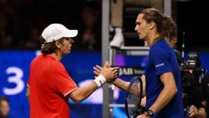De Minaur stuns Zverev, Tien beats Cobolli as Team World take 5-3 lead in Laver Cup