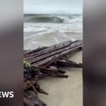 Watch: Shipwreck found on Nantucket island during nor’easter storm