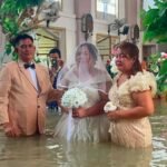 Philippine couple married in hip-deep floodwaters