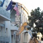 Deadly blast rips through Athens building with body of American woman reportedly found in rubble