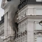 Russian drone hits Ukranian security headquarters, Zelensky says