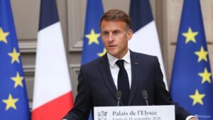 Macron warns of Russian ‘hybrid’ threat after meeting presidential hopefuls